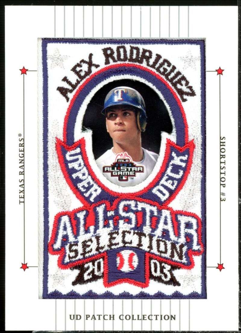 Alex Rodriguez AS Card 2003 UD Patch Collection #121  Image 1