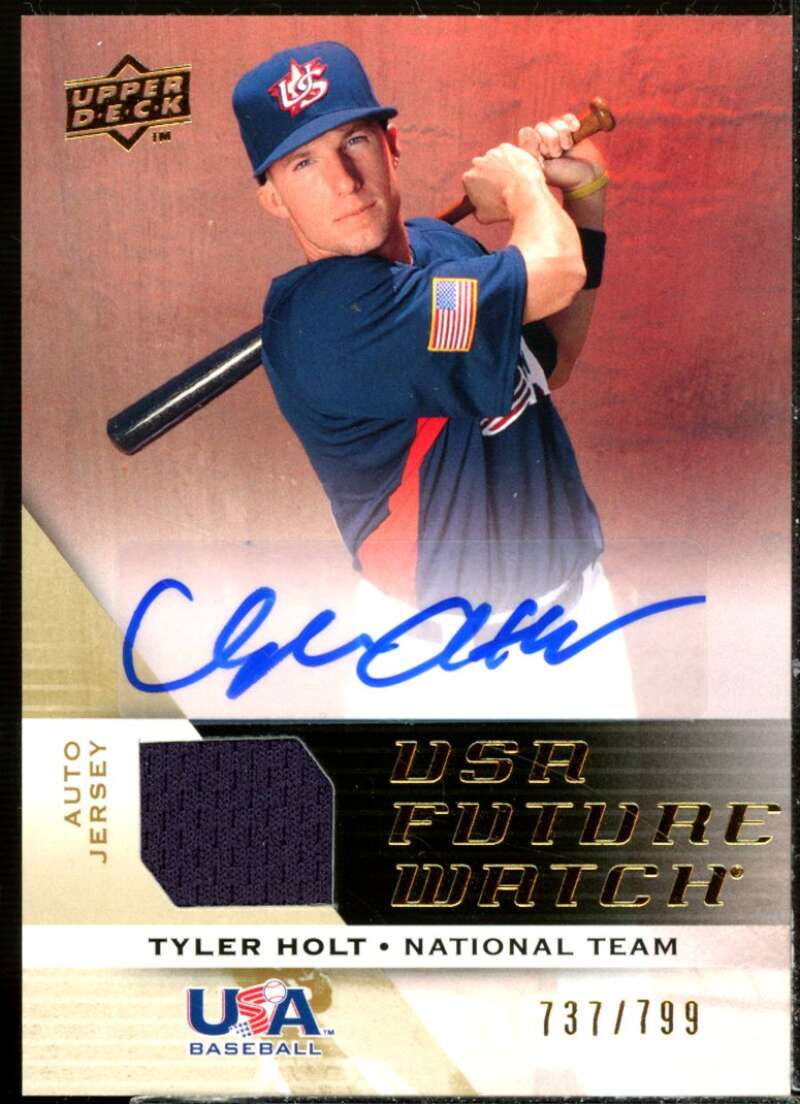 Holt 2009 Upper Deck Signature Stars USA National Team Future Watch Jersey #10  Image 1