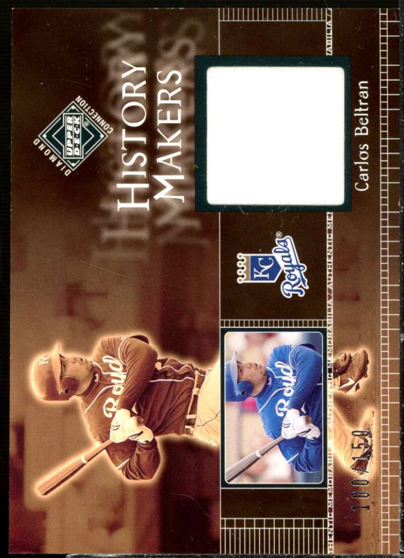 Carlos Beltran HM Jsy Card 2002 Upper Deck Diamond Connection #331  Image 1