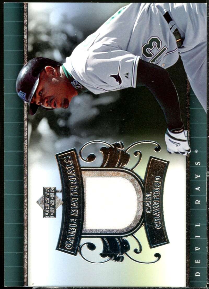Carl Crawford Card 2007 Upper Deck UD Game Materials #CC  Image 1