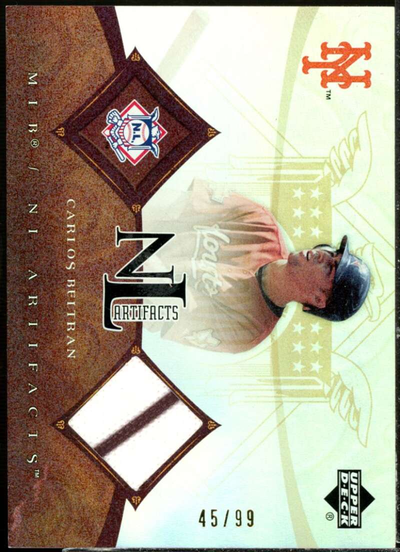 Carlos Beltran Jsy Card 2005 Artifacts AL/NL Artifacts Rainbow #CB  Image 1