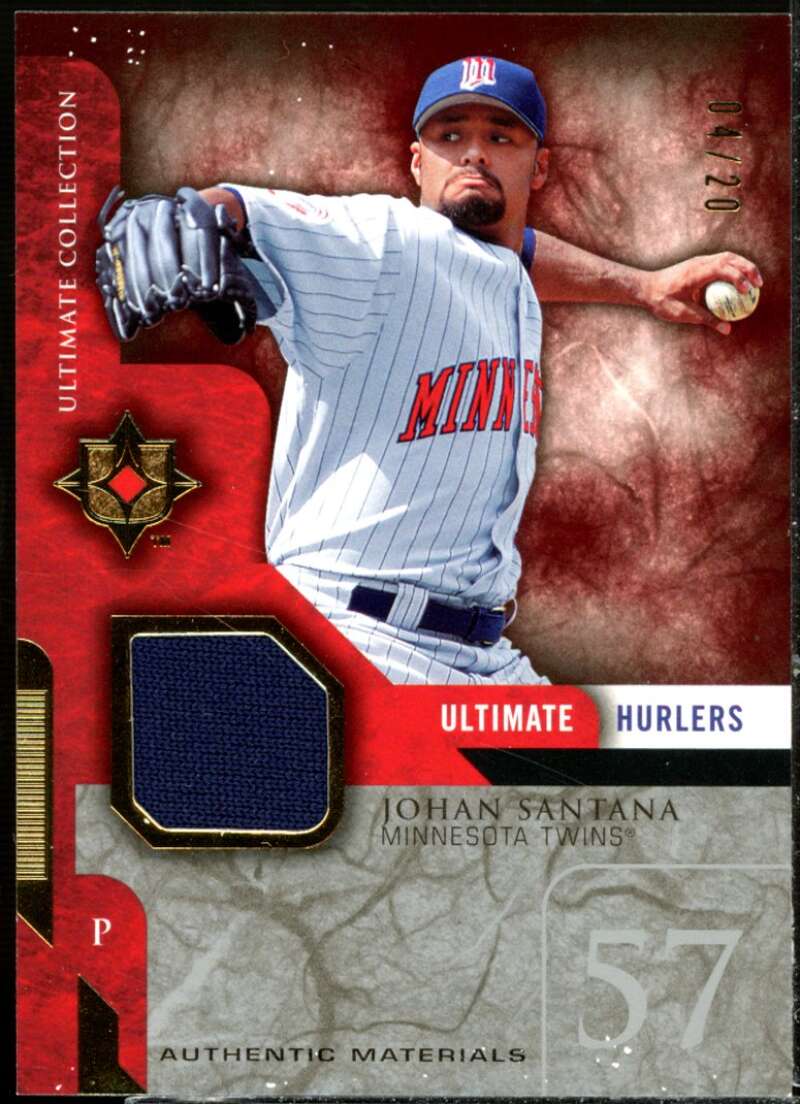 Johan Santana Jsy Card 2005 Ultimate Collection Hurlers Materials #JS  Image 1