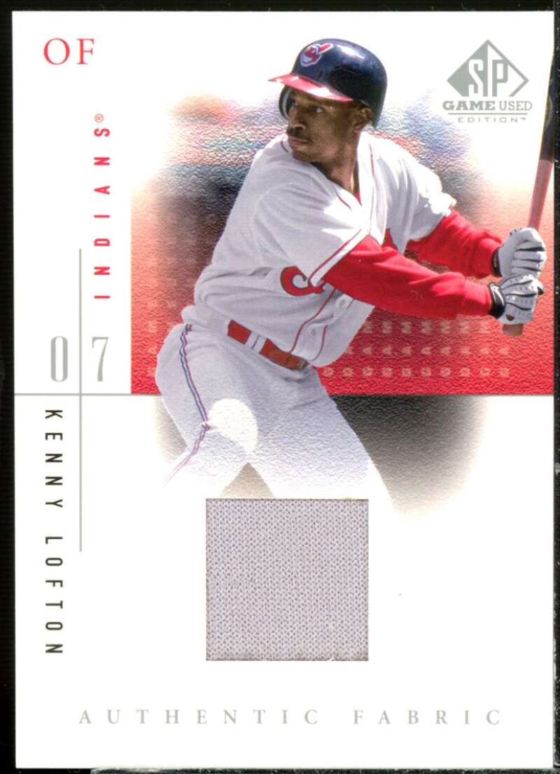 Kenny Lofton Card 2001 SP Game Used Edition Authentic Fabric #KL  Image 1