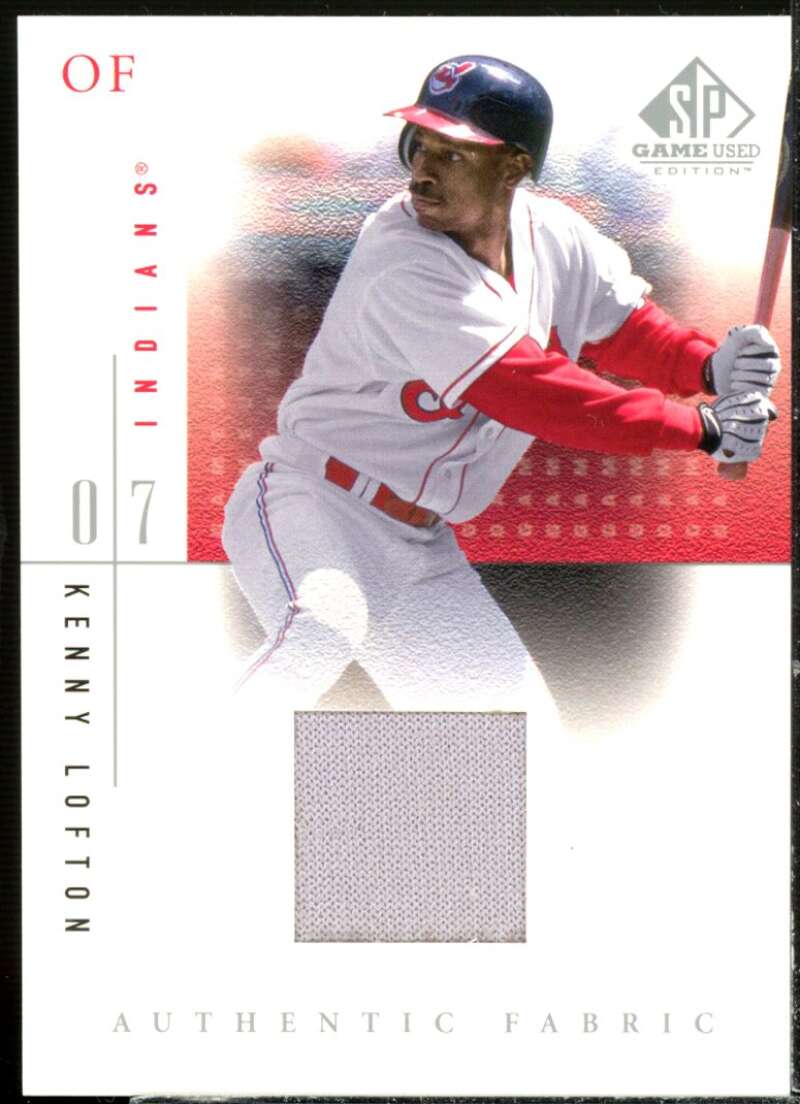 Kenny Lofton Card 2001 SP Game Used Edition Authentic Fabric #KL –