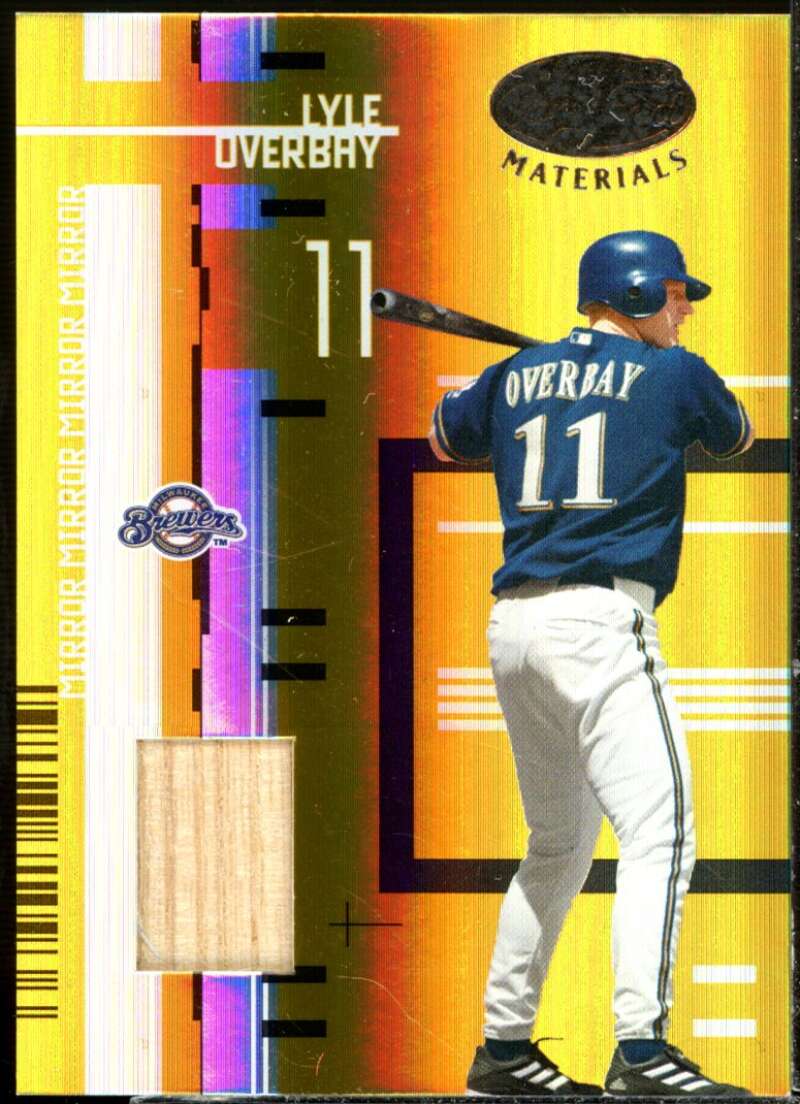 Lyle Overbay Card 2005 Leaf Certified Materials Mirror Bat Gold #97  Image 1