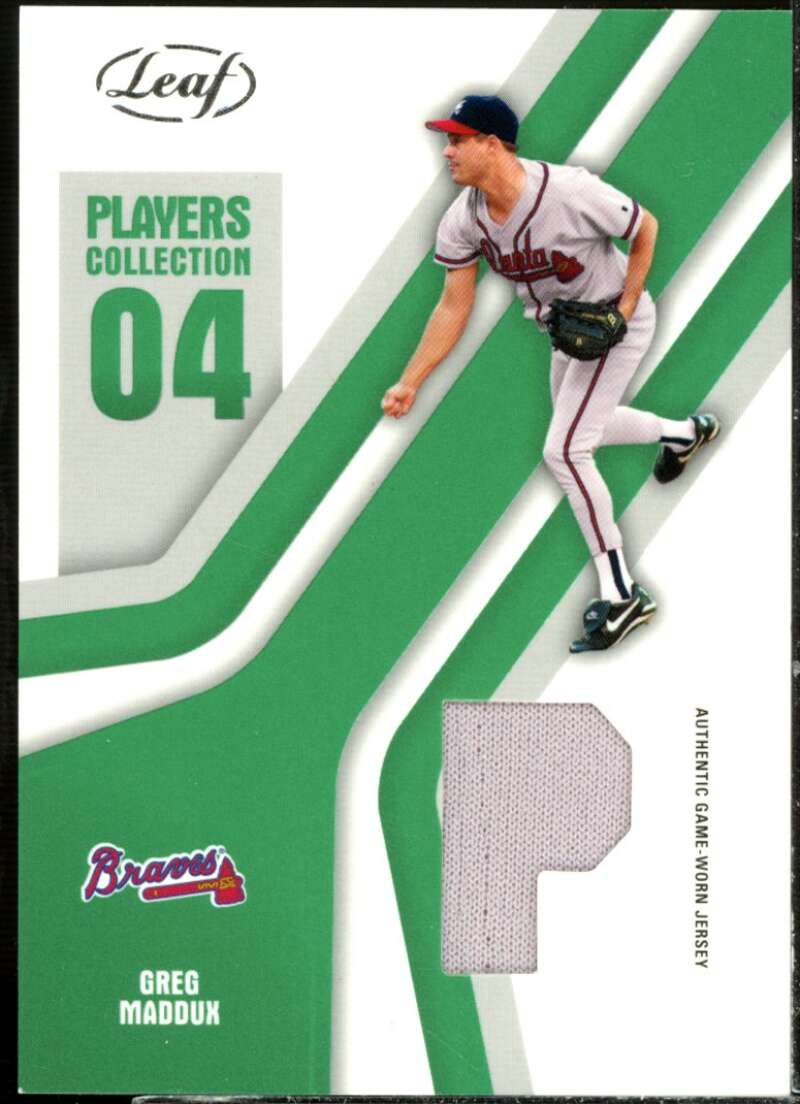 Greg Maddux Game Worn Jersey Baseball Card