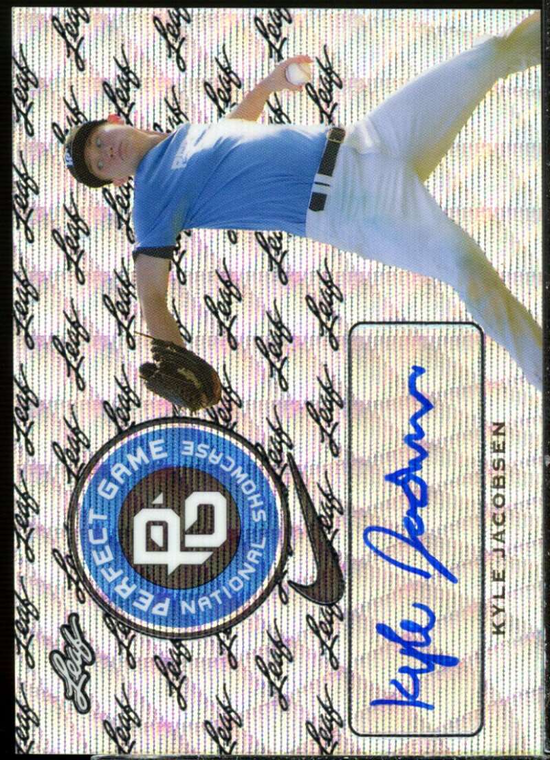 Jacobsen 2016 Leaf Metal Perfect Game All-American Patch Auto Blue Rainbow #kj1  Image 1