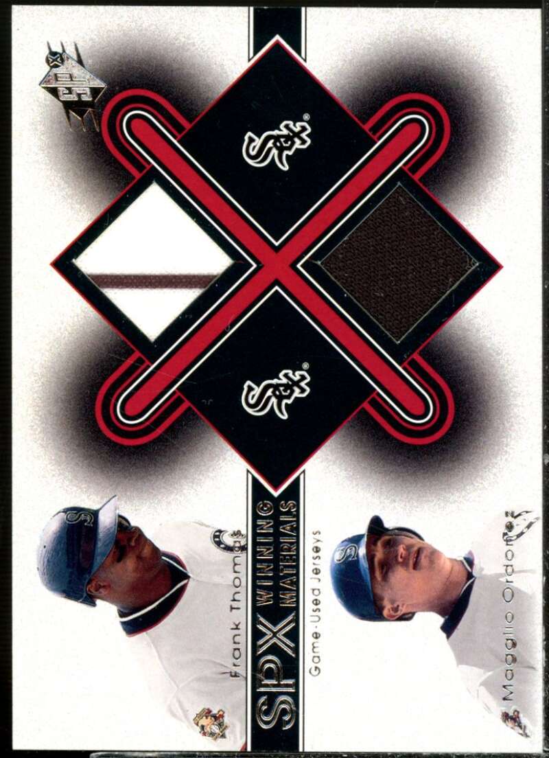Frank Thomas/Magglio Ordonez Card 2001 SPx Winning Materials Update Duos #FTMO  Image 1
