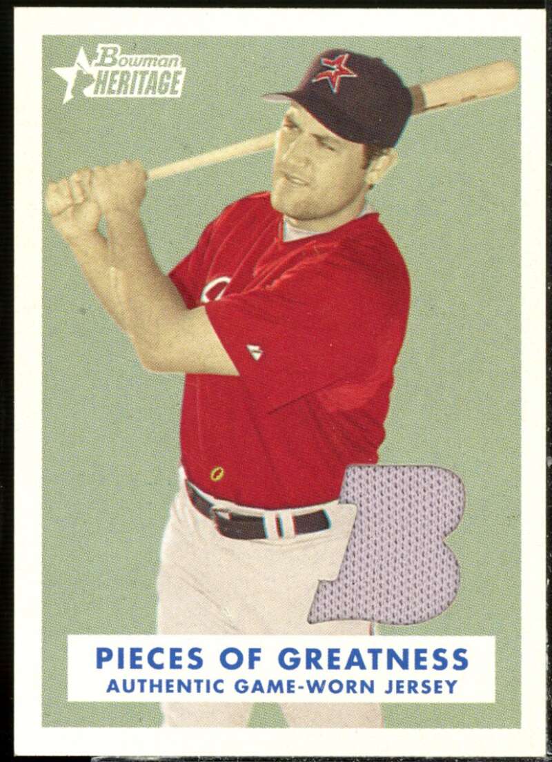Lance Berkman Jsy Card 2006 Bowman Heritage Pieces of Greatness #LB  Image 1