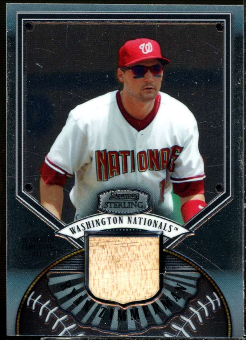Ryan Zimmerman Bat Card 2007 Bowman Sterling #RZ  Image 1