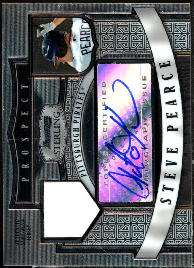 Steve Pearce Jsy AU Card 2007 Bowman Sterling Prospects #SP  Image 1