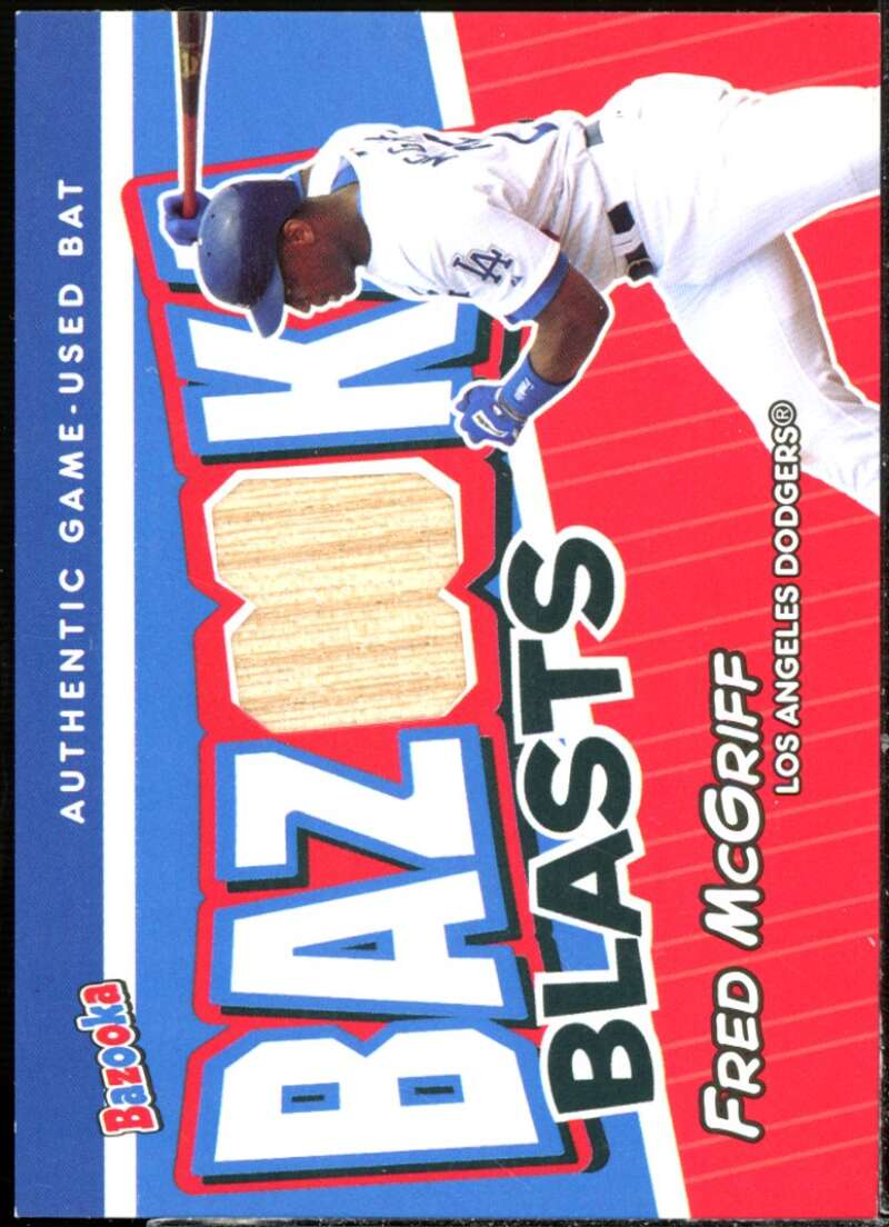 Fred McGriff Card 2004 Bazooka Blasts Bat Relics #FM  Image 1