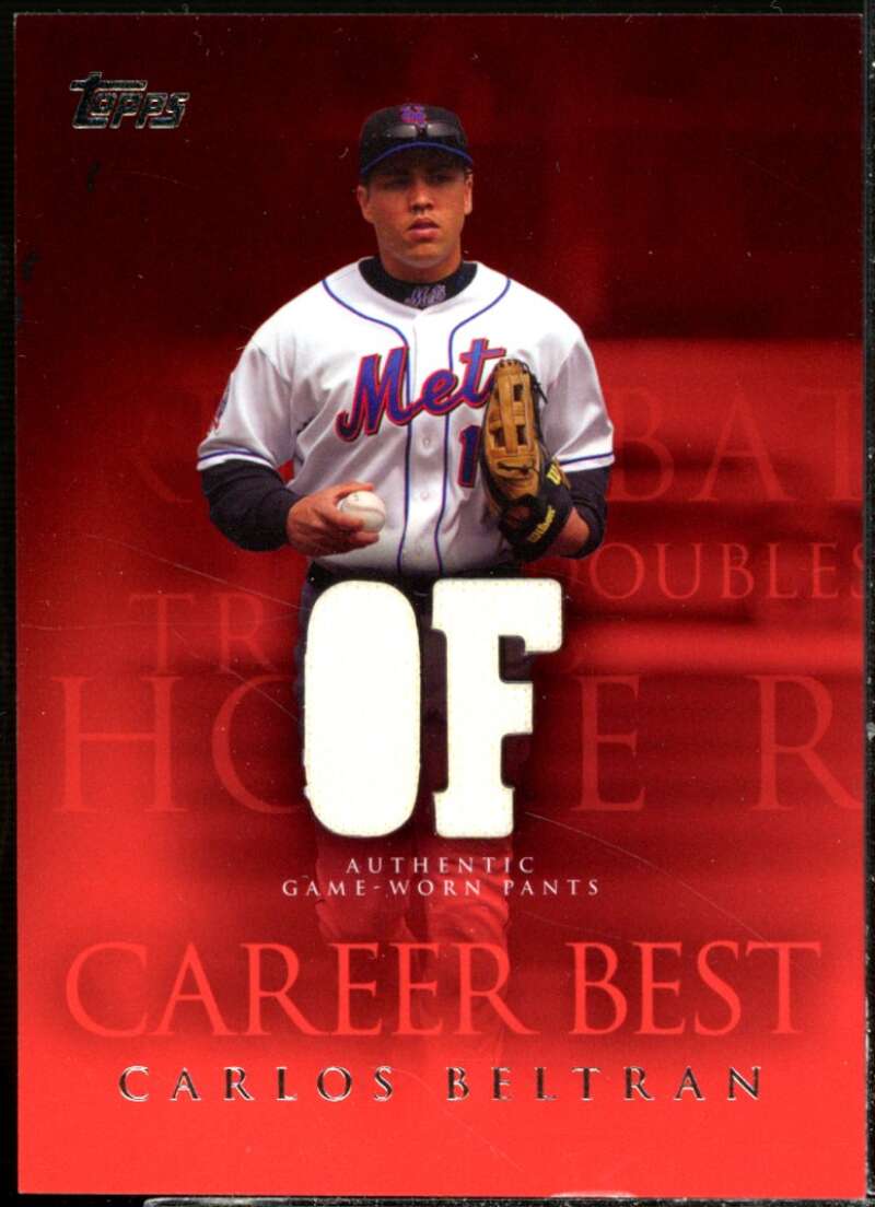 Carlos Beltran Pants Card 2009 Topps Career Best Relics #CB  Image 1