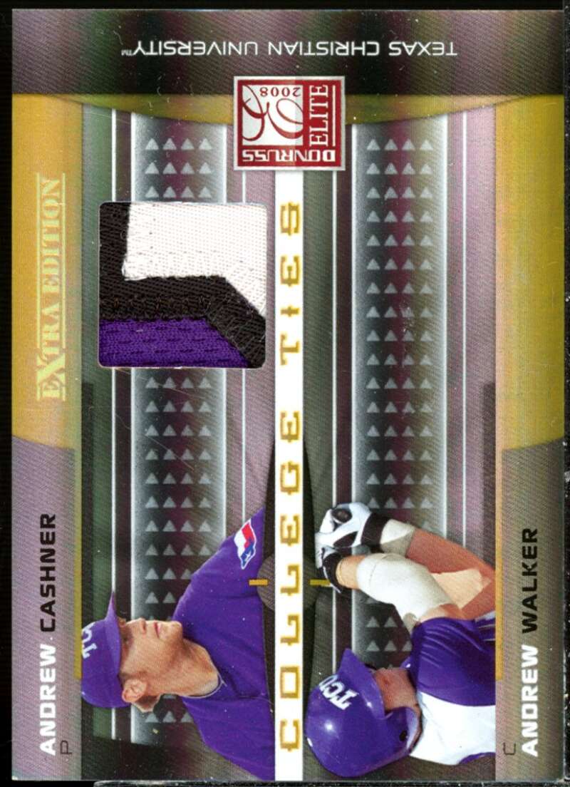 Cashner/Walker 2008 Donruss Elite Extra Edition College Ties Jerseys Prime #11  Image 1