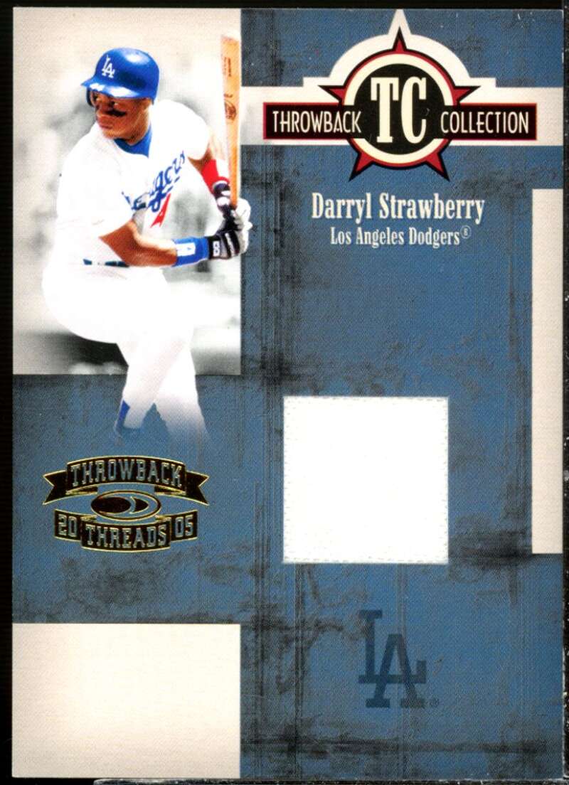 Darryl Strawberry Card 2005 Throwback Threads Throwback Collection Material #70  Image 1