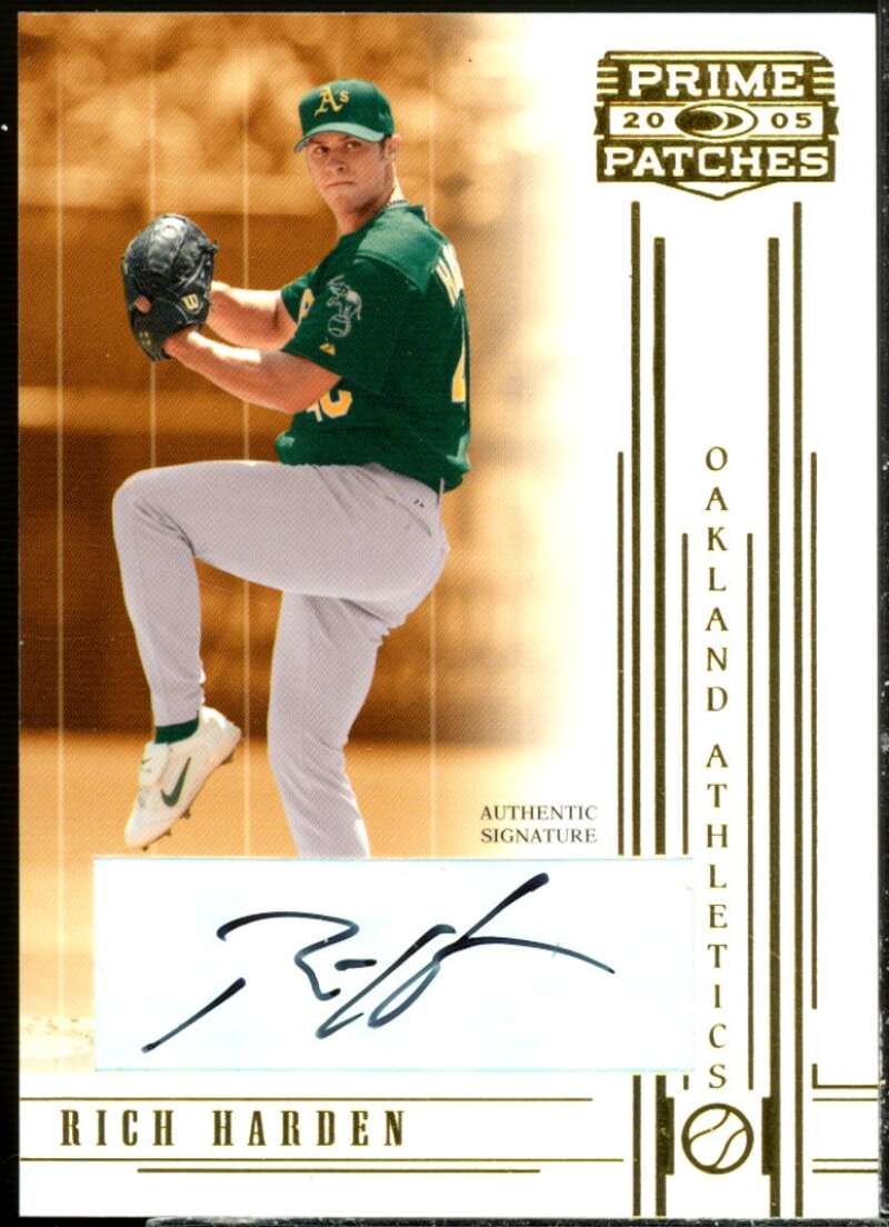 Rich Harden Card 2005 Prime Patches Autograph #57  Image 1