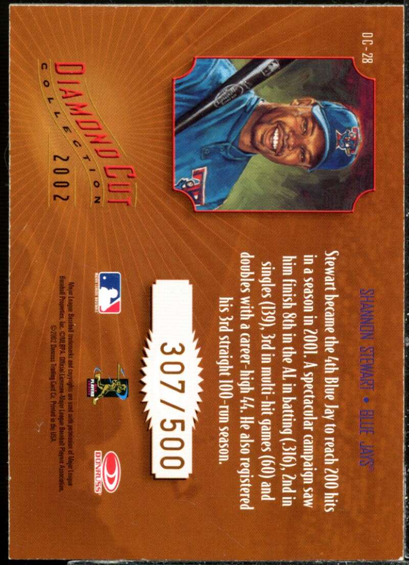 Shannon Stewart AU Card 2002 Diamond Kings Diamond Cut Collection #DC28  Image 2
