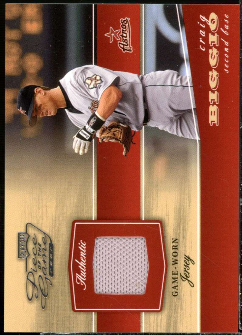 Craig Biggio Jsy Card 2002 Playoff Piece of the Game Materials Bronze #15  Image 1