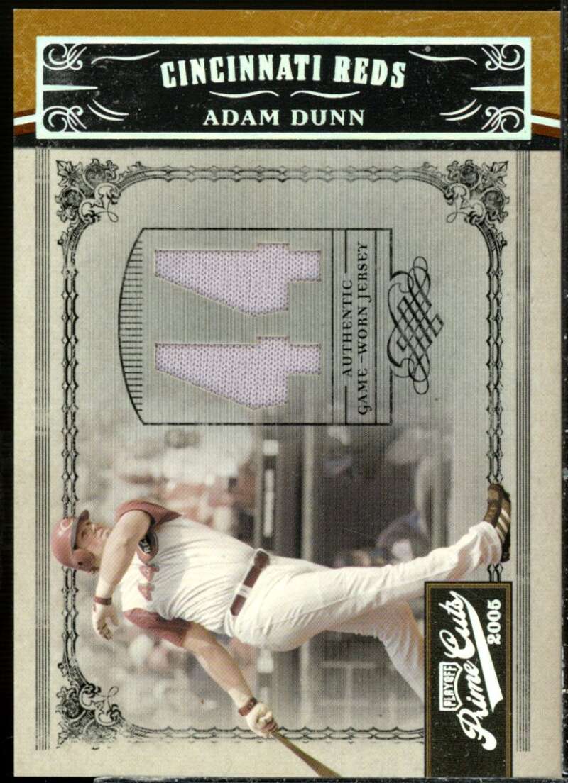 Adam Dunn Card 2005 Prime Cuts Material Jersey Number #40  Image 1