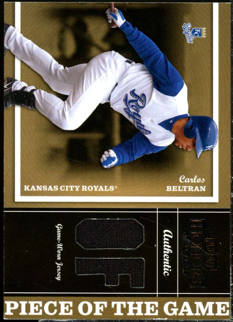 Carlos Beltran Card 2004 Playoff Honors Piece of the Game Bat #6  Image 1