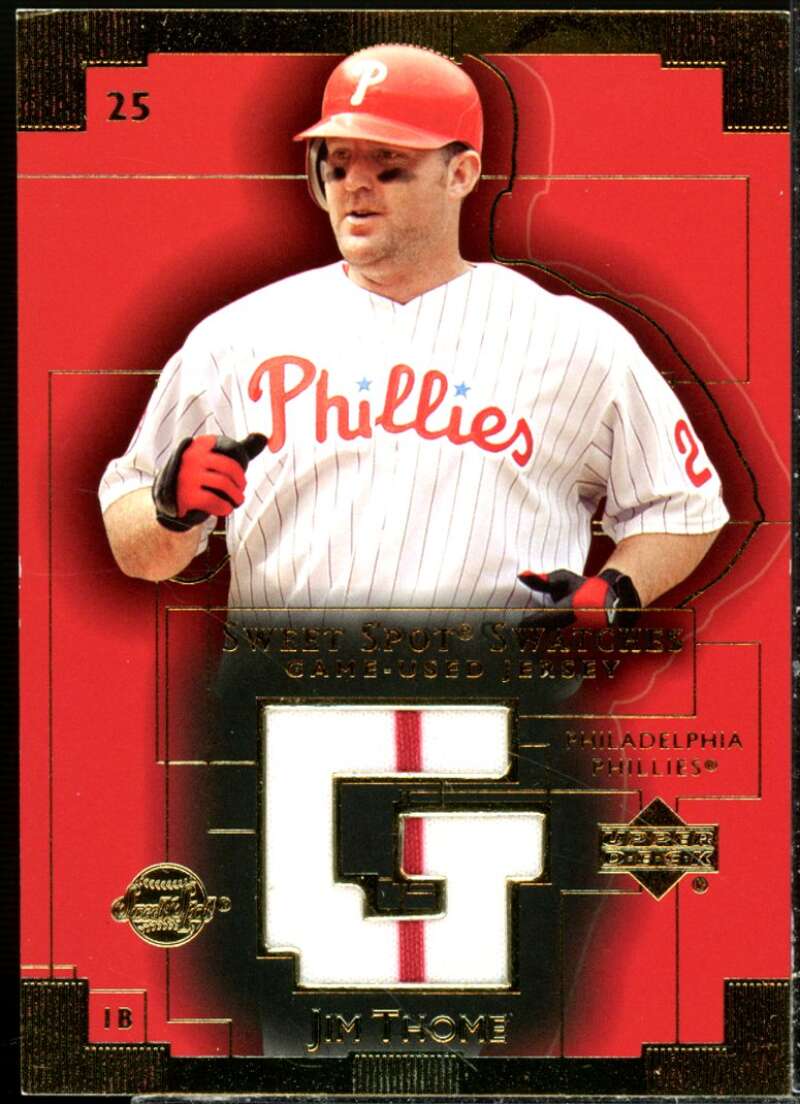 Jim Thome Card 2003 Sweet Spot Swatches #JT  Image 1
