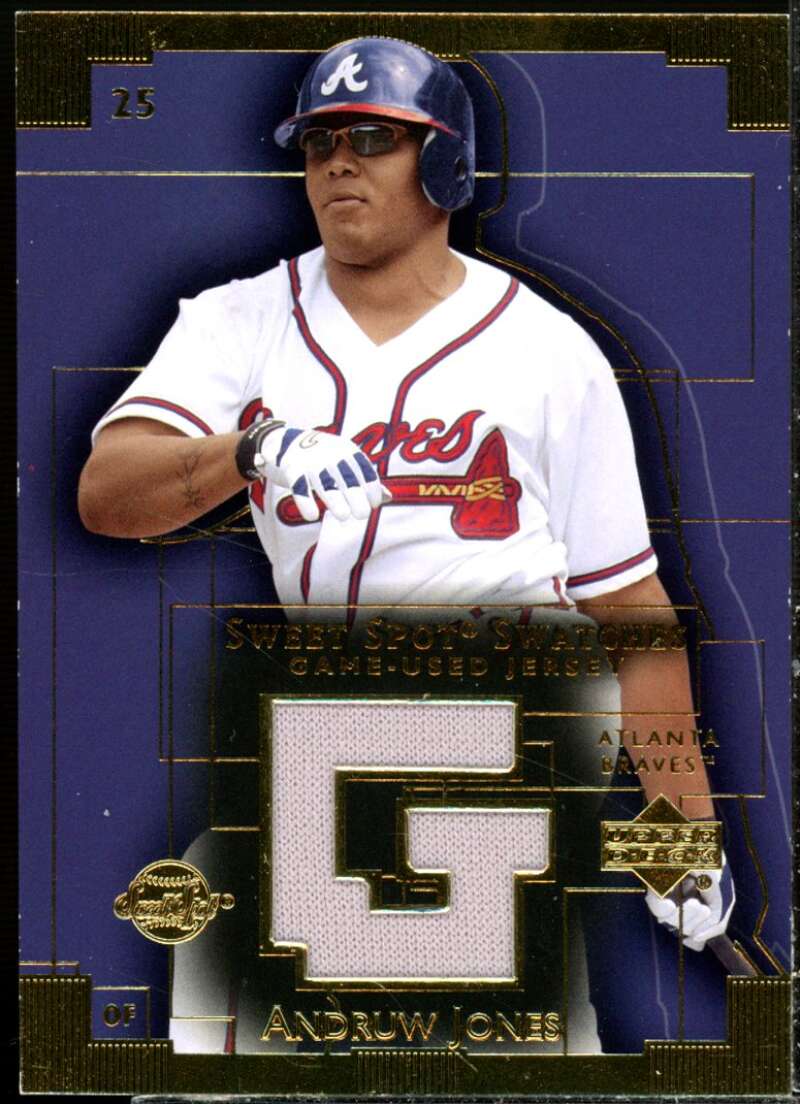 Andruw Jones Card 2003 Sweet Spot Swatches #AJ  Image 1