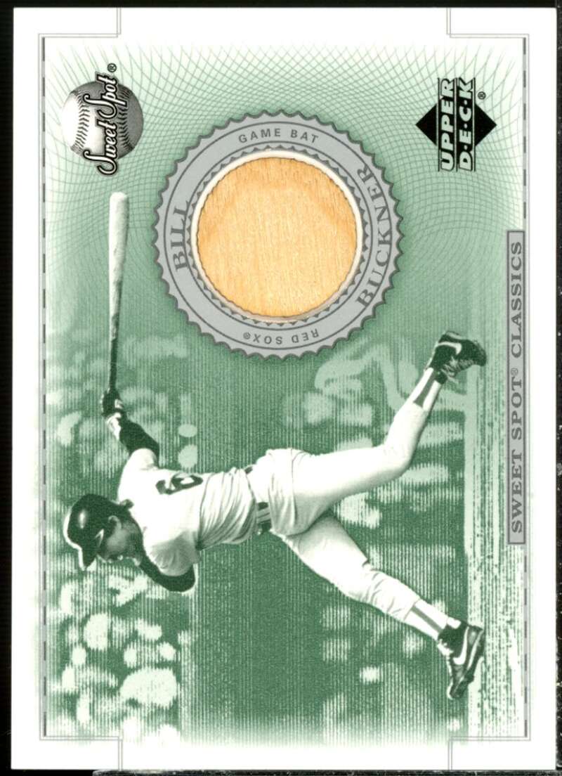 Bill Buckner Card 2002 Sweet Spot Classics Game Bat #BBBU  Image 1