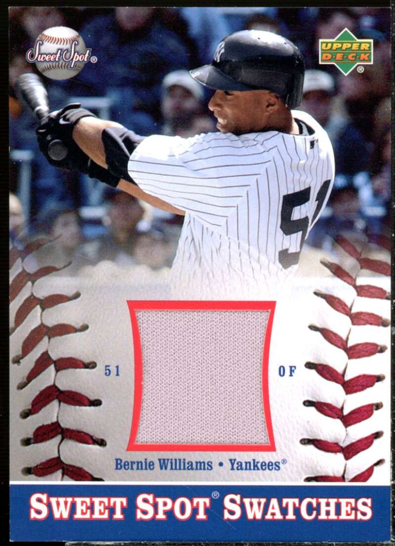 Bernie Williams Card 2002 Sweet Spot Swatches #SBW  Image 1