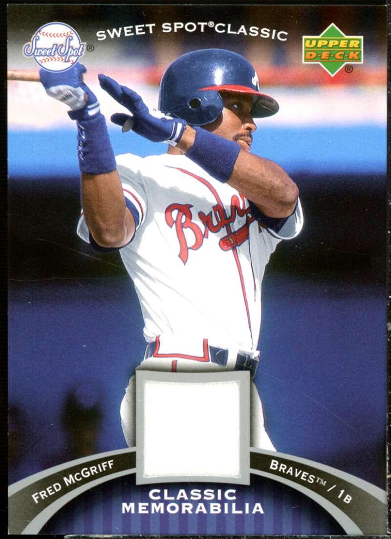 Fred McGriff Jsy Card 2007 Sweet Spot Classic Classic Memorabilia #CMFG  Image 1