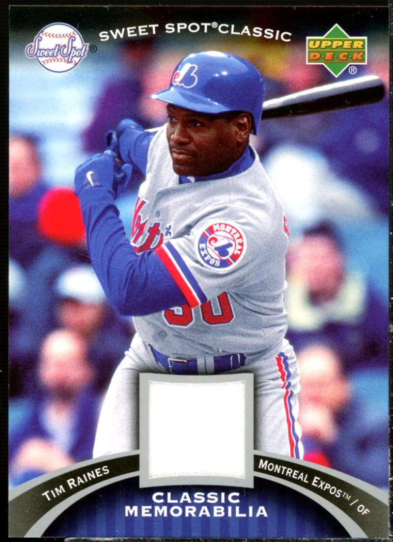 Tim Raines Card 2007 Sweet Spot Classic Classic Memorabilia #CMTR  Image 1