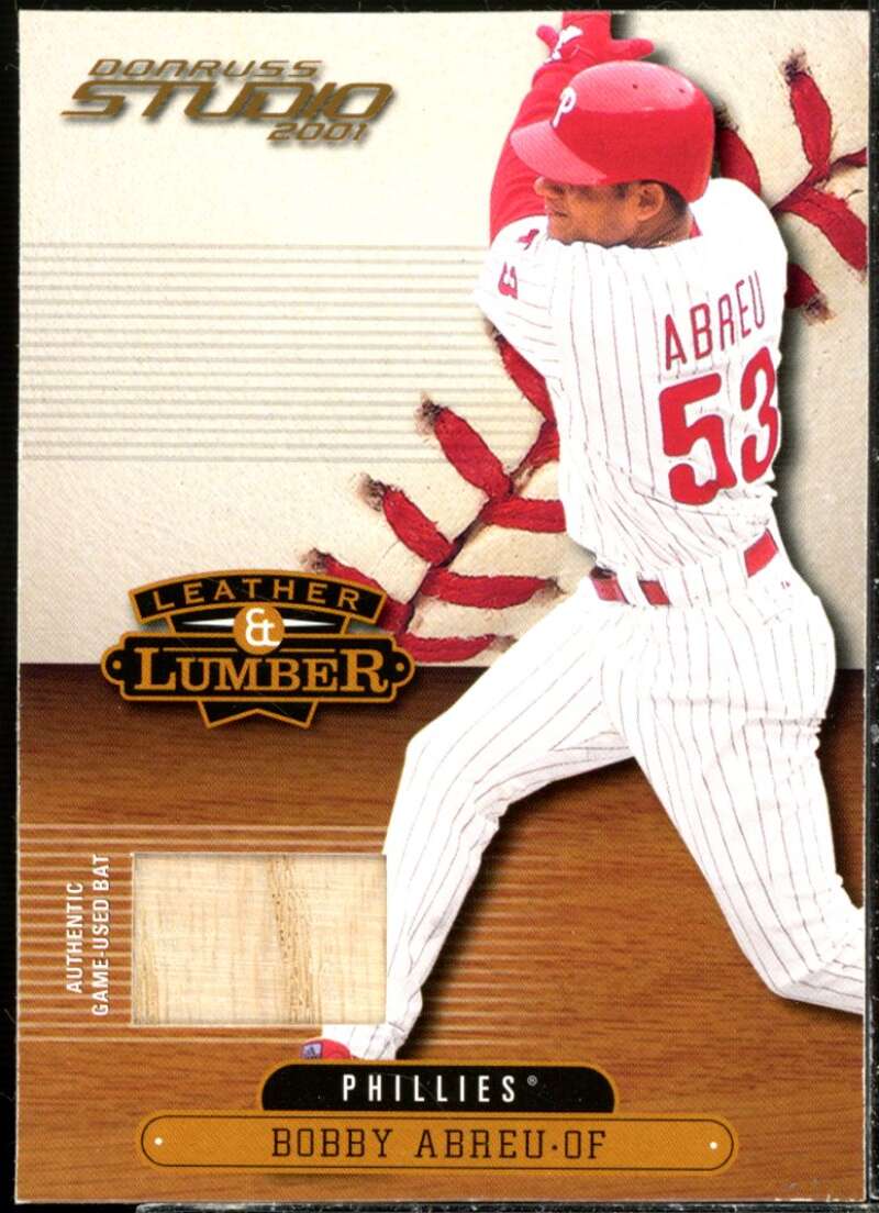 Bob Abreu Card 2001 Studio Leather and Lumber #LL42  Image 1