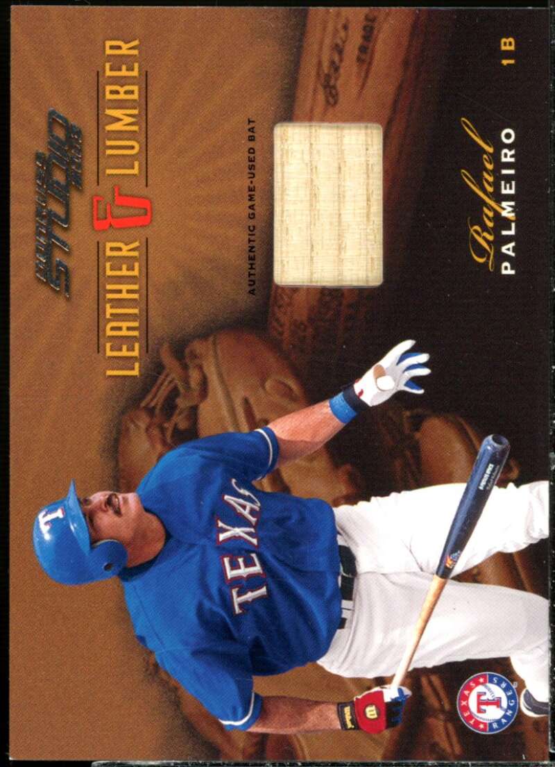 Rafael Palmeiro Bat Card 2003 Studio Leather and Lumber #35  Image 1
