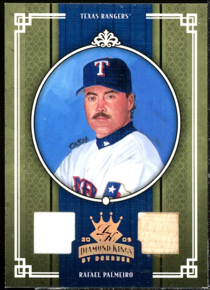 R.Palmeiro Rgr Bat-Jsy Card 2005 Diamond Kings Materials Bronze #234  Image 1