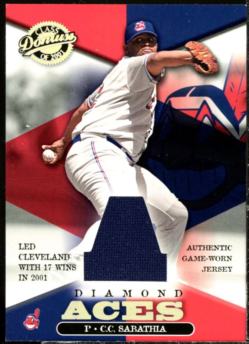 C.C. Sabathia Card 2001 Donruss Class of 2001 Diamond Aces #A18  Image 1