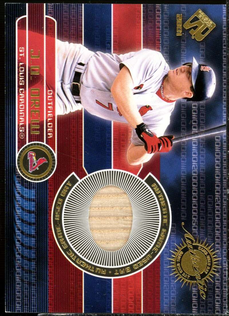 J.D. Drew Bat Card 2001 Private Stock Game Gear #143  Image 1