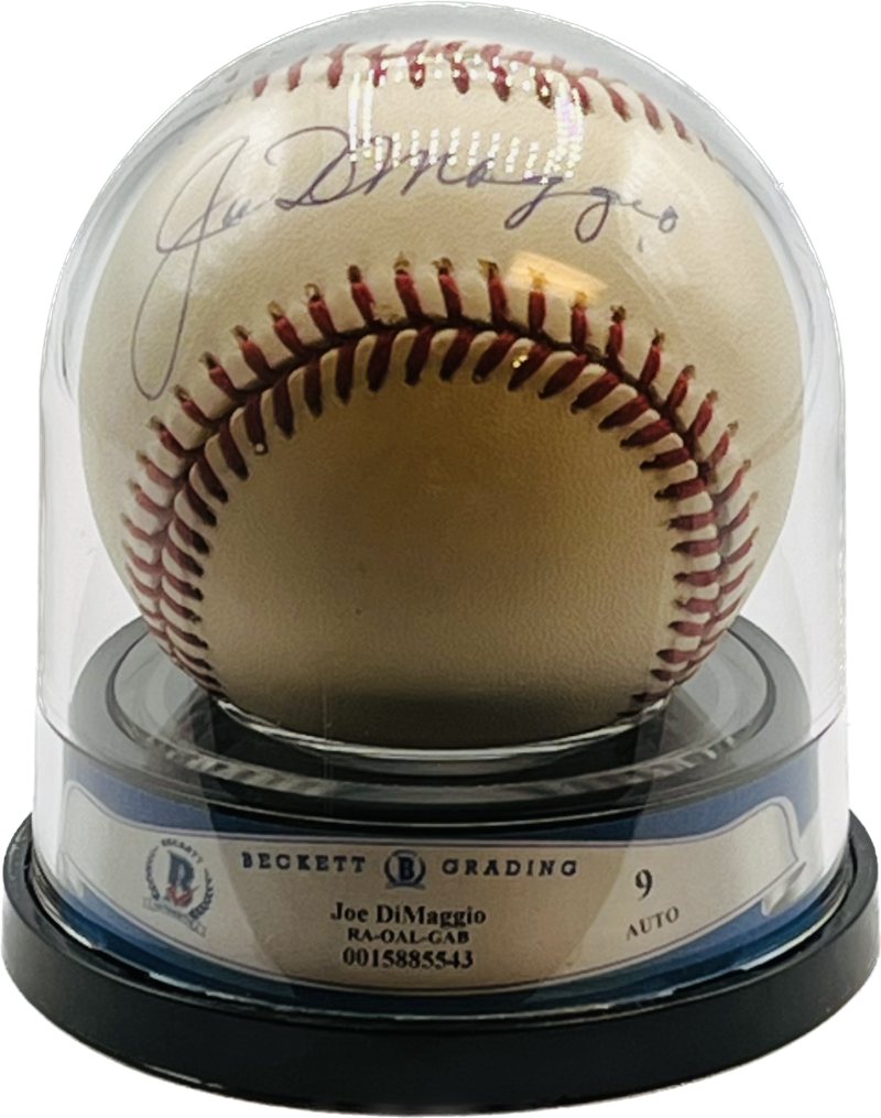 Joe DiMaggio Autograph Auto Signed Major League Baseball BAS 9 Authentic  Image 1