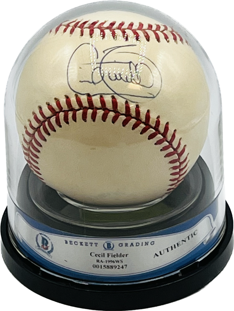 Cecil Fielder Autograph Auto Signed Official Major League Ball BAS Authentic  Image 1