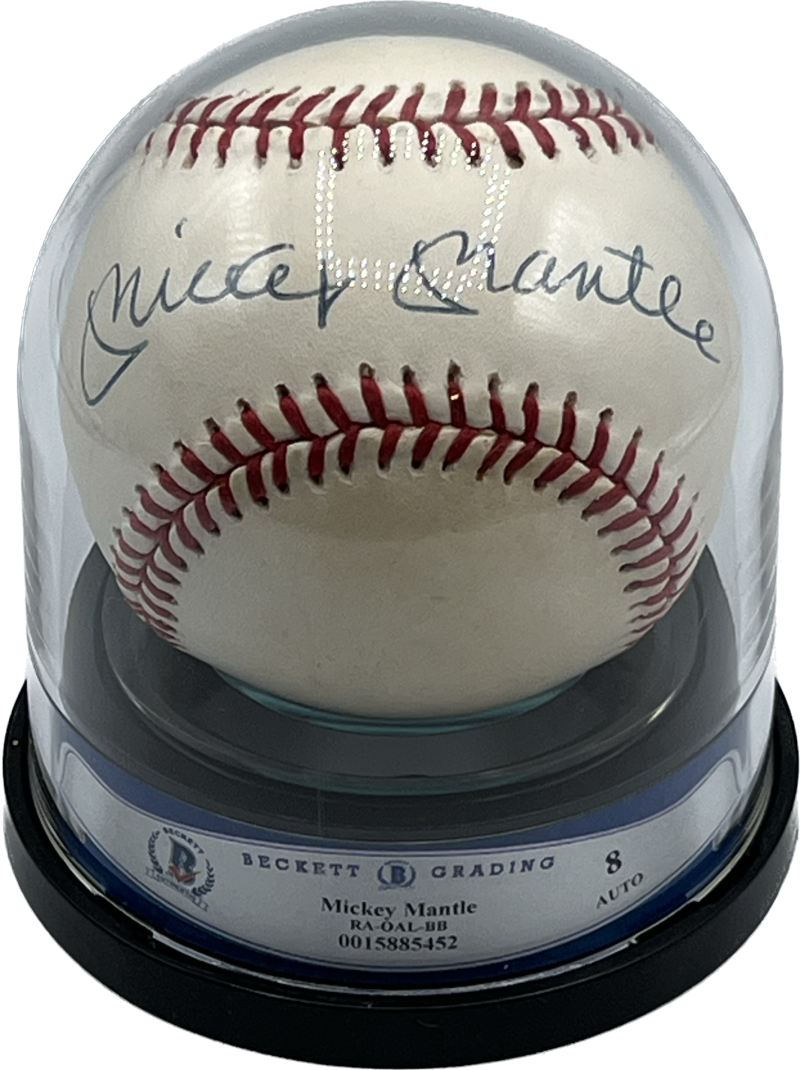 Mickey Mantle Autograph Auto Signed Major League Baseball BAS 8 Authentic  Image 1