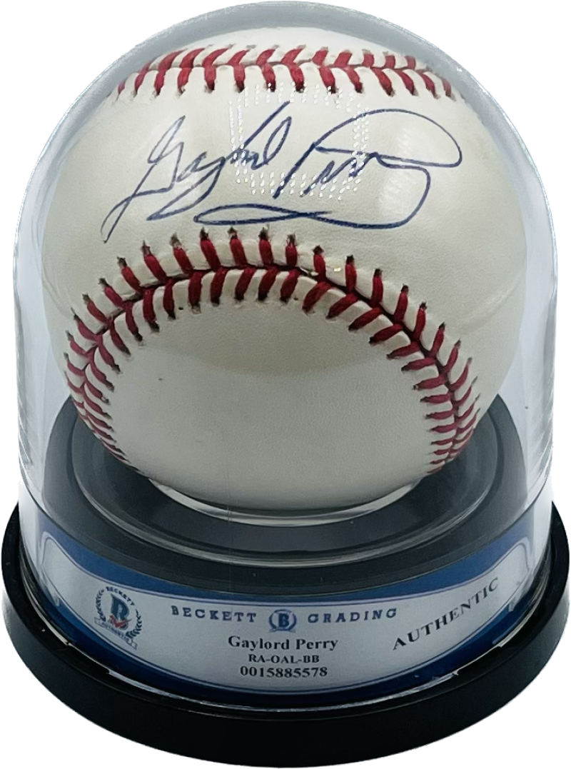 Gaylord Perry Autograph Auto Signed Official League Ball BAS Authentic  Image 1