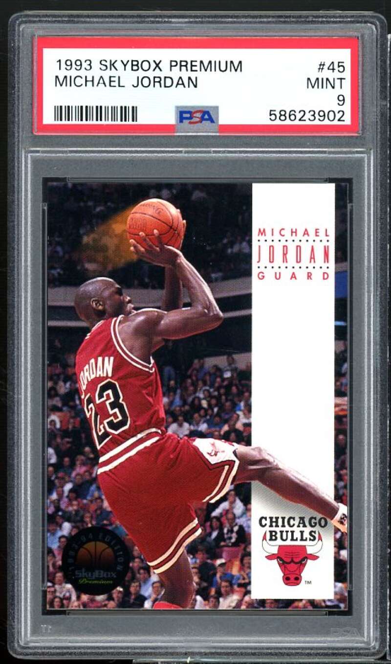 Michael Jordan Card 1993-94 SkyBox Premium #45 PSA 9 Image 1