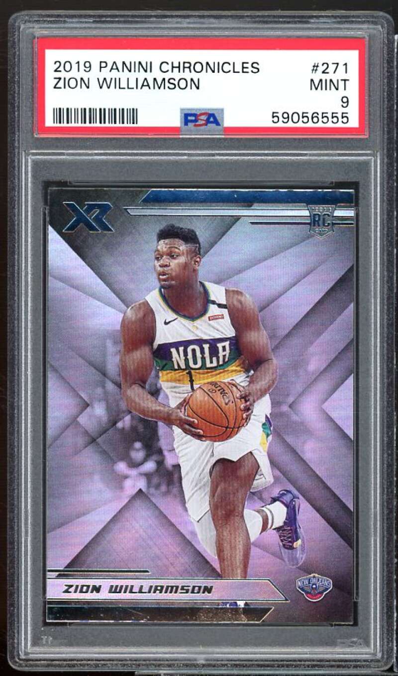 Zion Williamson Rookie Card 2019-20 Panini Chronicles #271 PSA 9 Image 1