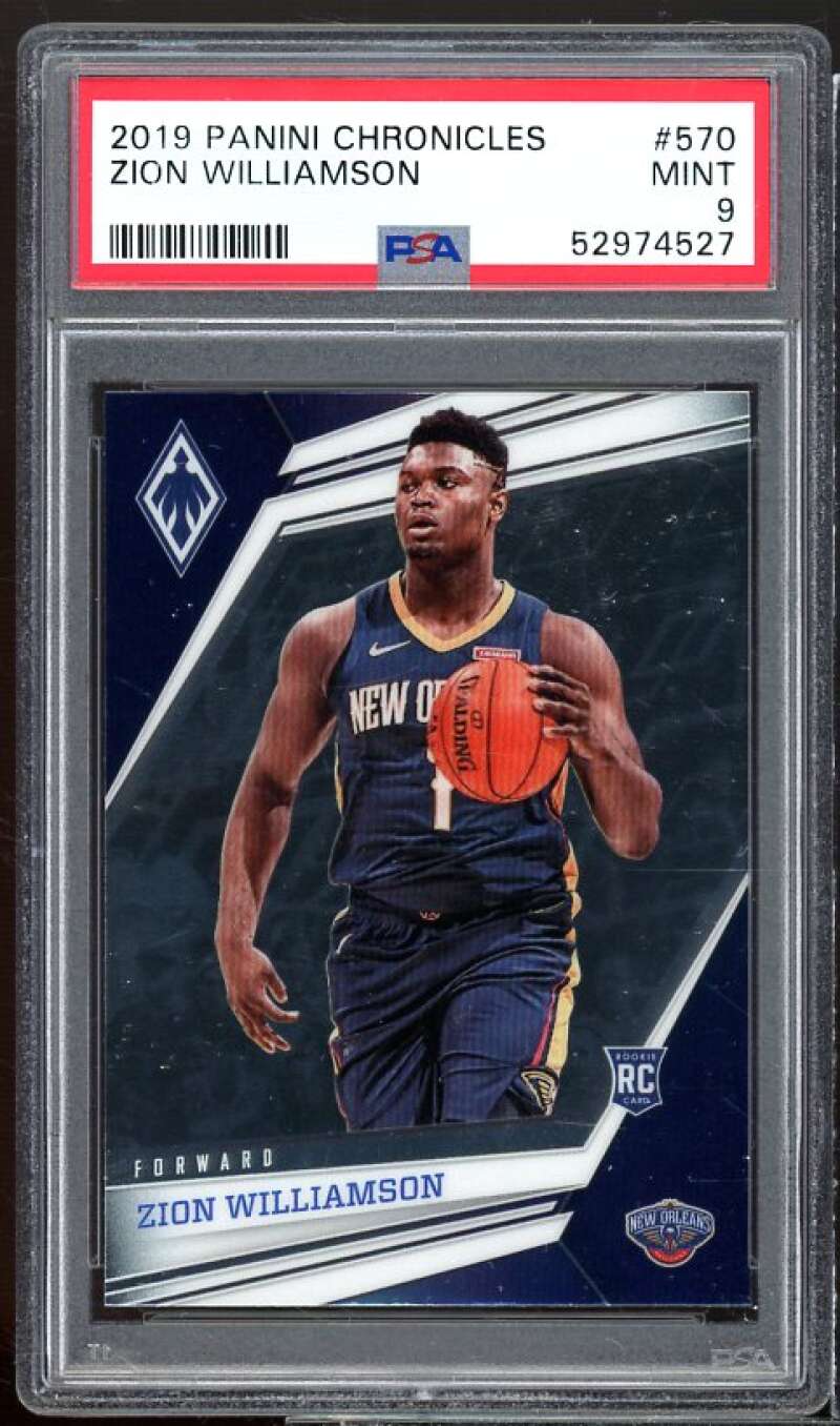 Zion Williamson Rookie Card 2019-20 Panini Chronicles #570 PSA 9 Image 1