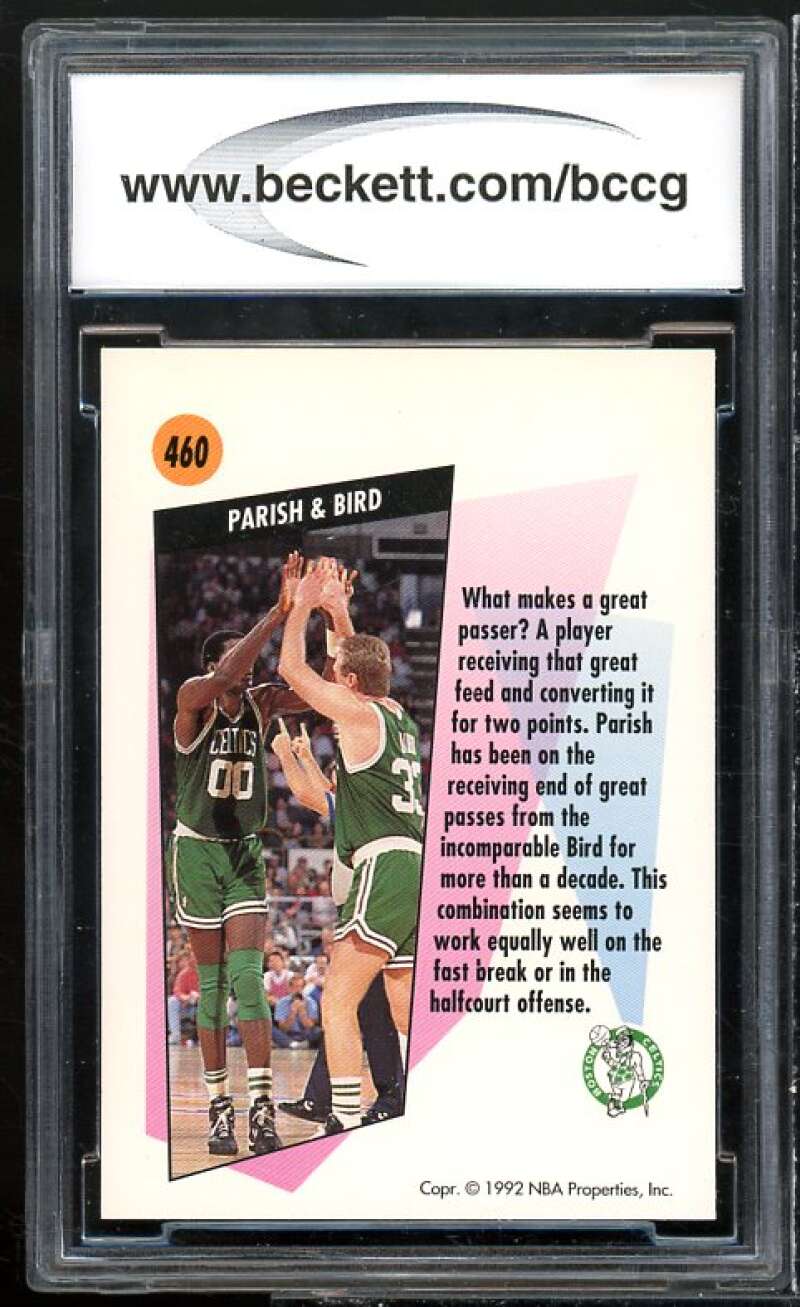 Larry Bird Card 1991-92 SkyBox #460 BGS BCCG 10 Mint+ Image 2