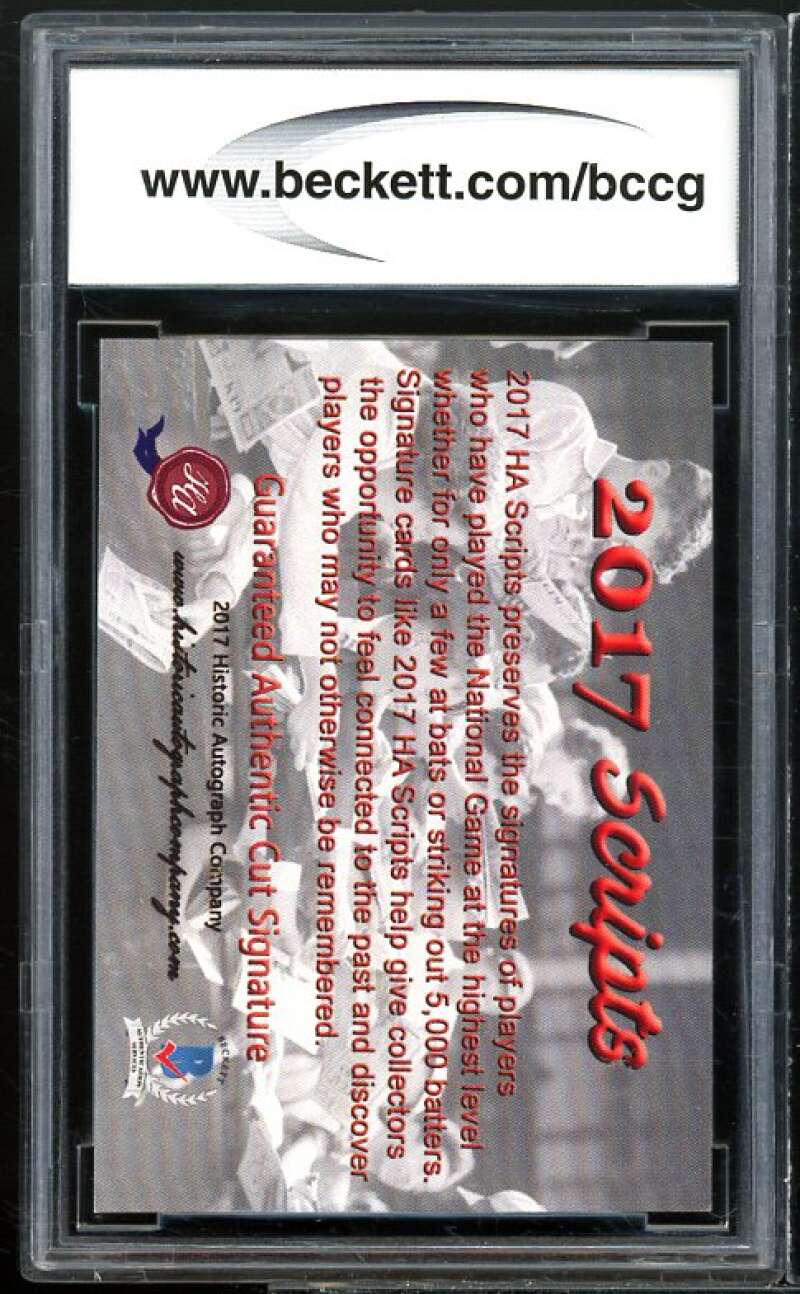 Garton Del Savio 2017 Historic Autographs Scripts #nno BGS BCCG Authentic Image 2