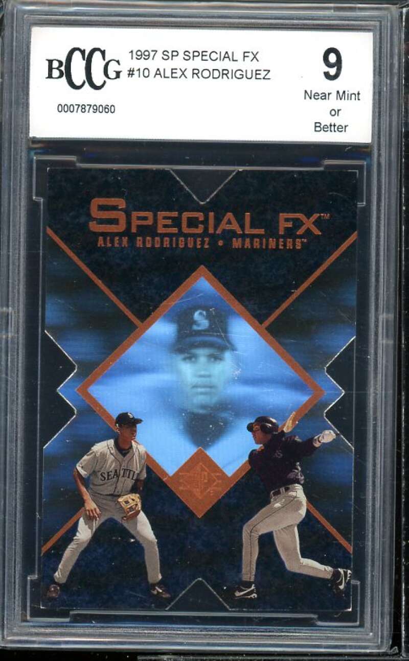 Alex Rodriguez Card 1997 SP Special FX #10 BGS BCCG 9 Near Mint+ Image 1