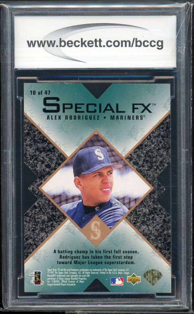 Alex Rodriguez Card 1997 SP Special FX #10 BGS BCCG 9 Near Mint+ Image 2