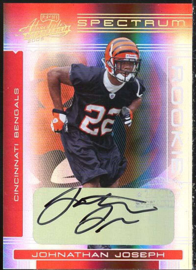 Johnathan Joseph Card 2006 Absolute Memorabilia Spectrum Gold Autographs #196  Image 1