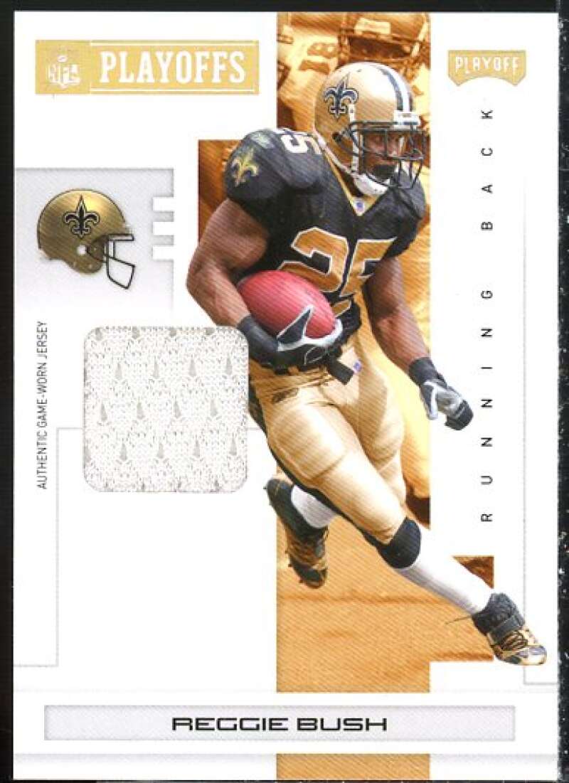 Reggie Bush Card 2007 Playoff NFL Playoffs Materials Gold #62  Image 1