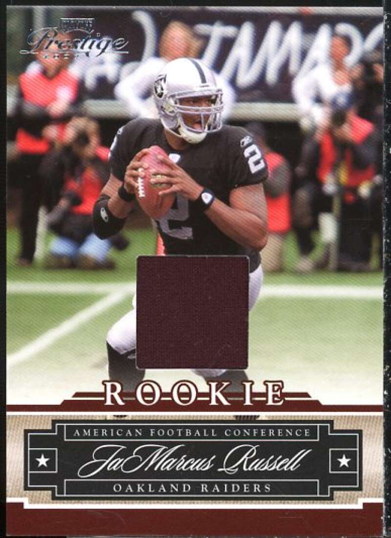 JaMarcus Russell Card 2008 Playoff Prestige Rookie Review Materials #152  Image 1