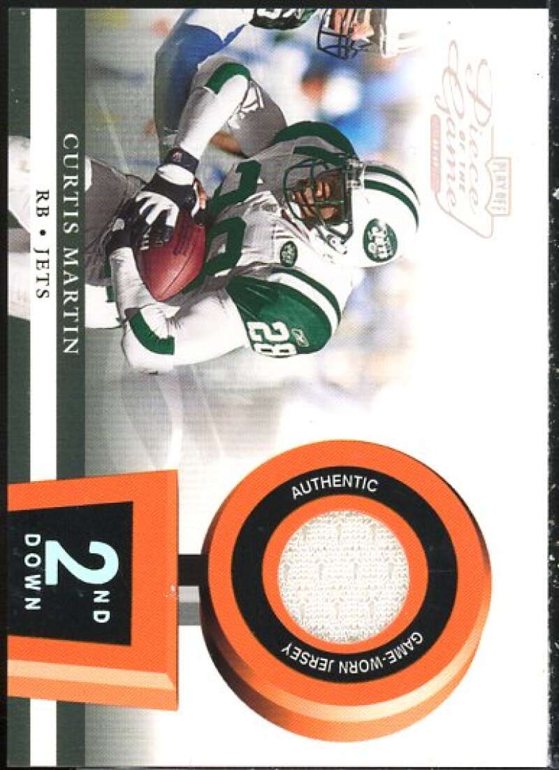 Curtis Martin Card 2002 Playoff Piece of the Game Materials 2nd Down #11  Image 1